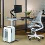 Знищувач Fellowes LX201 white, 12 аркушів, фрагменти 2х12 мм, кошик 22 літри