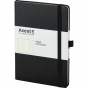 Книга записная Partner Prime, 145*210, 96 л, клетка, чёрная