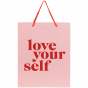 Пакет бумажный подарочный, 26х32 см Love yourself