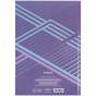Книга записная А4, 96 л., кл., Lines, сиреневая