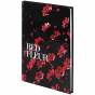 Книга записная твердая обл. А5, 96 л., клет., Red fleur