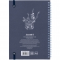 Блокнот на спирали карт. обл., А5, 80 л., кл.,OS,Blue garden