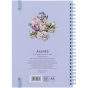 Блокнот на спирали карт. обл., А5, 80 л., кл.,OS, Spring flow