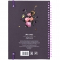 Блокнот на спирали карт. обл., А5, 80 л., кл.,OS, Purple field