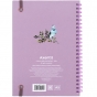 Блокнот на спирали карт. обл., А5, 80 л., кл.,OS, Blue birds