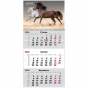 Календарь настенный квартальный 2026г, 1  пр., Horses 3
