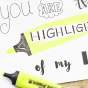 Маркер Highlighter e-345 2-5 мм клиновид. розовый