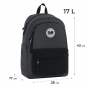Рюкзак GoPack Education Teens 141L Черный, серый