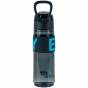 Бутылочка для воды, 680 мл, черно-голубая