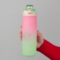 Бутылочка для воды 760 мл, розово-салатовая