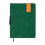 Щоденник недат. VERONA, A5, зелений, штуч. шкіра/поролон, 336 стор