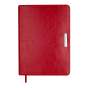 Щоденник недат. SALERNO, A5, червоний, штуч. шкіра, 336 стор