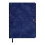 Щоденник недат. VELOUR, A5, синій, штуч.шкіра, 336 стор