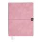 Щоденник недат. VELOUR, A5, рожевий, штуч.шкіра, 336 стор