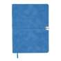 Щоденник недат. VELOUR, A5, блакитний, штуч.шкіра, 336 стор