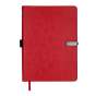 Щоденник недат. LEGEND, A5, червоний, штуч.шкіра, 336 стор