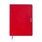 Щоденник недат. SALERNO, L2U, А4, ЧЕРВОНИЙ, штуч.шкіра, 336 стор
