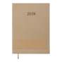Щоденник датов. 2026 PRESTIGE, A5, бежевий, штуч.шкіра