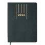 Щоденник датов. 2026 MEMORY, A5, зелений, штуч.шкіра