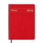 Щоденник датов. 2026 MEMORY, A5, червоний, штуч.шкіра