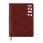 Щоденник датов. 2026 MIND, A5, коричневий, штуч.шкіра