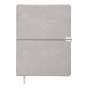 Щоденник датов. 2026 VELOUR, A5, світло-сірий, штуч.шкіра