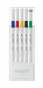 Лайнер uni EMOTT 0.4мм fine line, Vivid Color, 5 кольорів