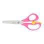 Ножиці дитячі 138мм зі зворотним механізмом, рожеві, BABY Line