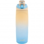 Пляшечка для води 760 мл, бежево-синя